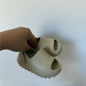 Kids Cream Slip-On Sandals